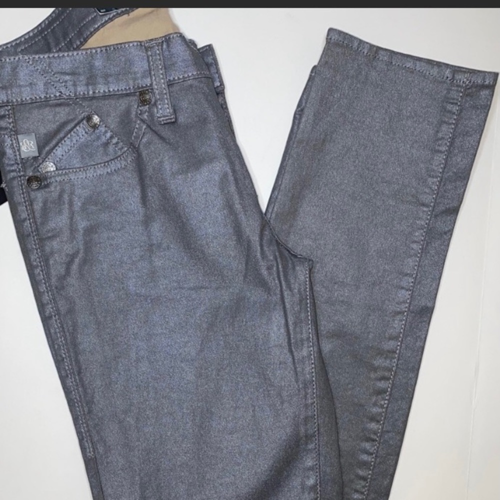 Rock & Republic Metallic Silver/Gray Pants!